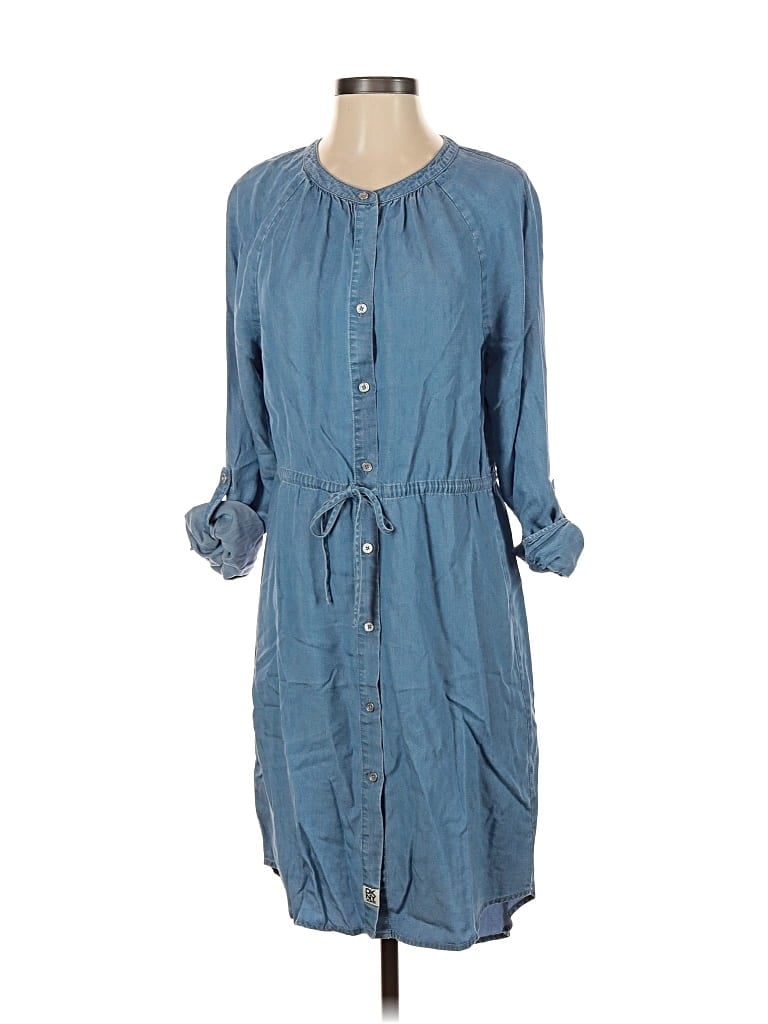 Pre-owned Dkny Jeans Casual Dress In Blue