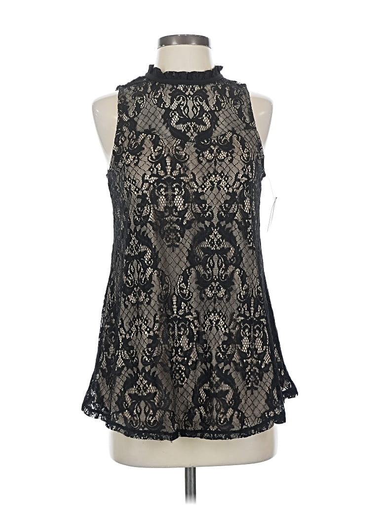 Fortune + Ivy Sleeveless Blouse In Black