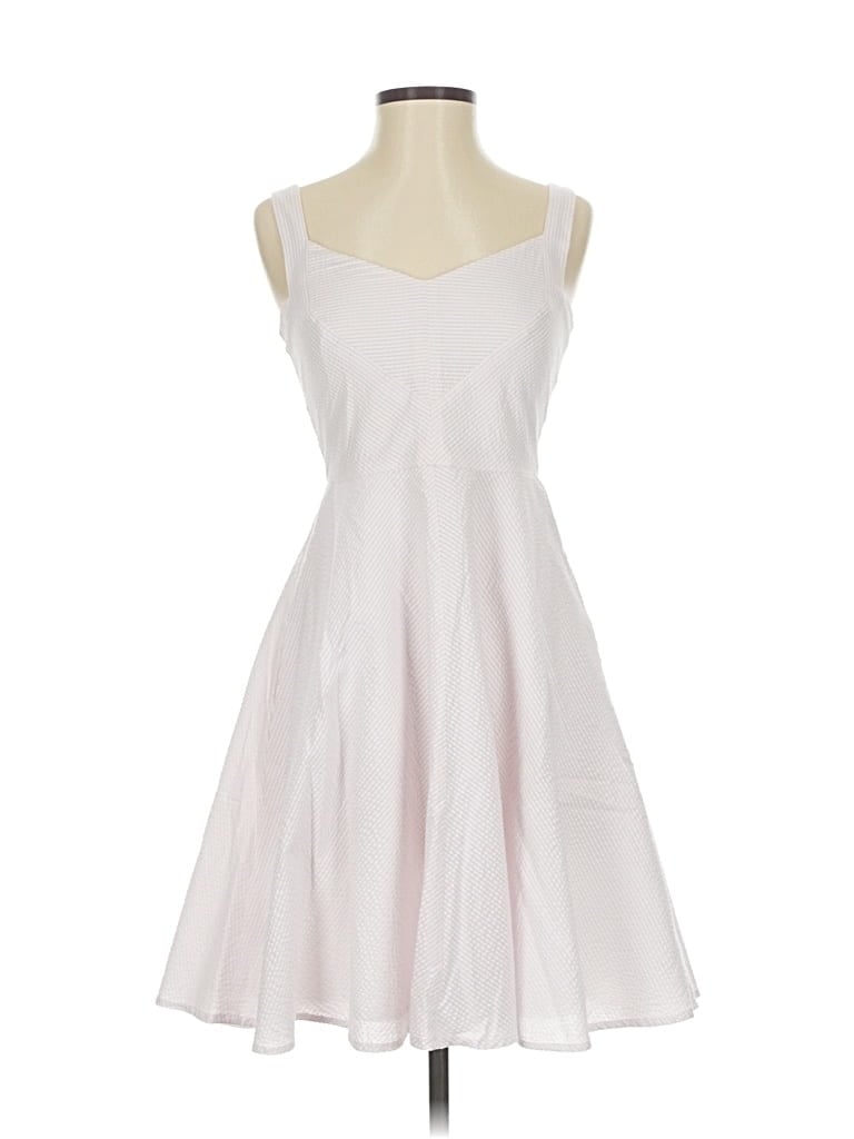Pre-owned Ann Taylor Cocktail Dress In White