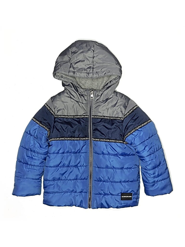 Pre-owned Calvin Klein Jeans Est.1978 Kids' Calvin Klein Jeans Snow Jacket In Blue