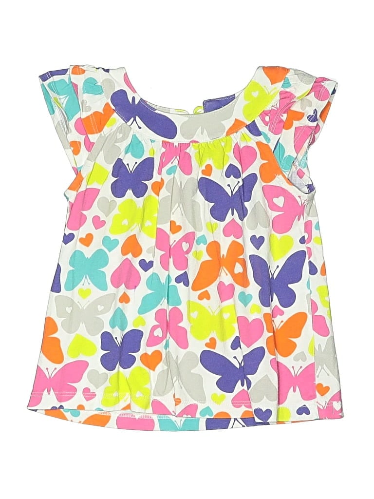 Pre-owned Carter's Kids' Sleeveless Blouse In White