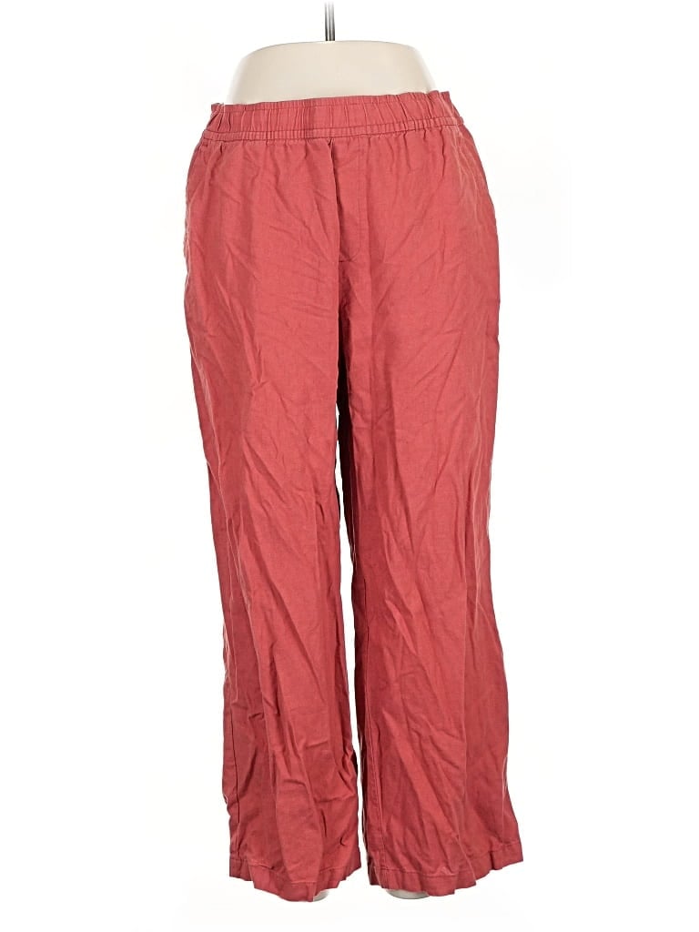 OLD NAVY Pre-owned Linen Pants In Red