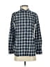 J.Crew 100% Cotton Plaid Blue Long Sleeve Button-Down Shirt Size 2 - photo 1