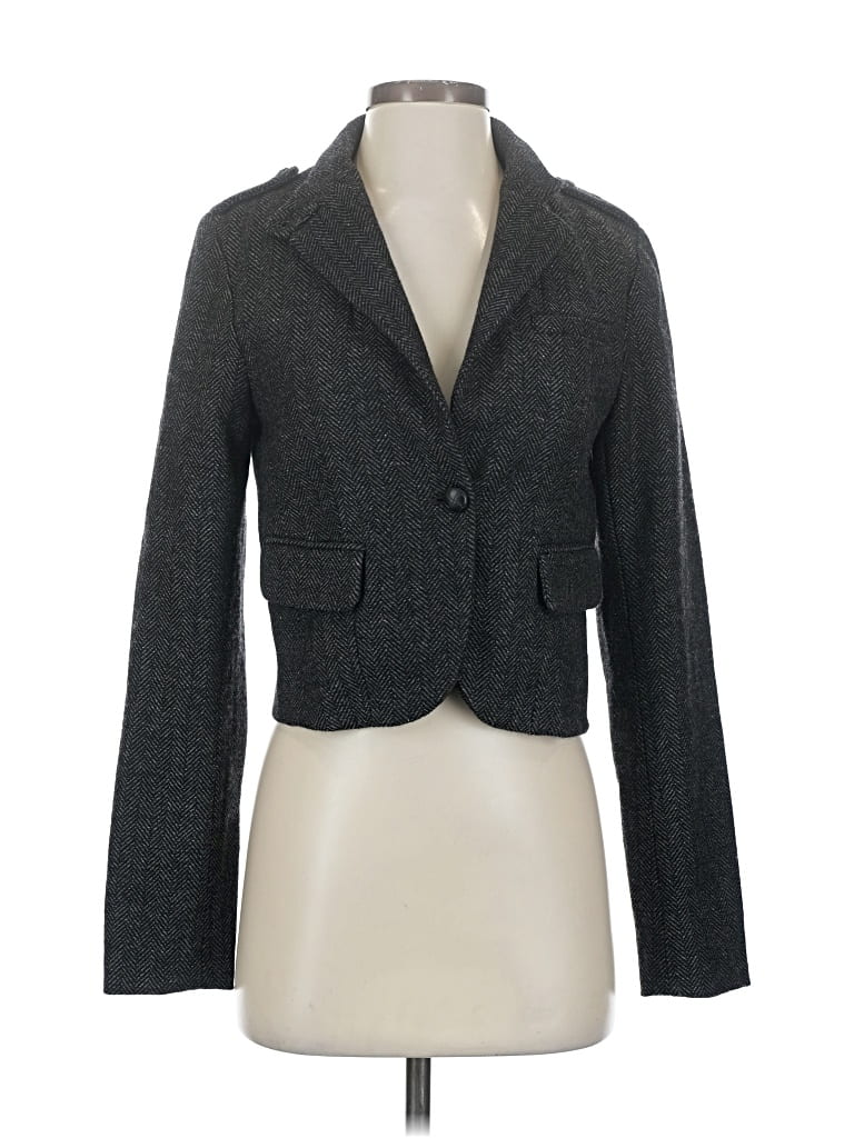 Pre-owned American Eagle Outfitters Blazer Jacket In Gray