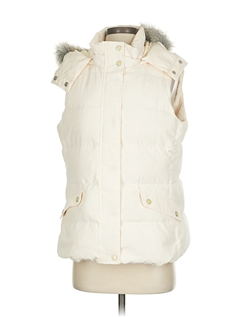 Pre-owned Talbots Vest In White