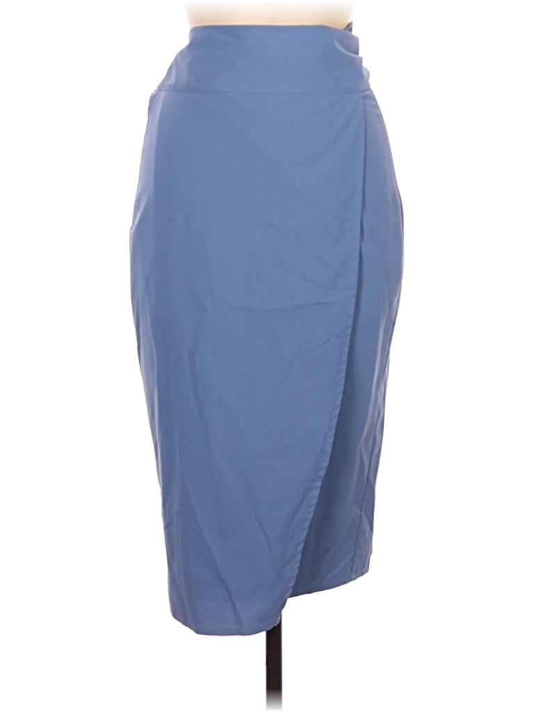 Pre-owned Unbranded Formal Skirt In Blue