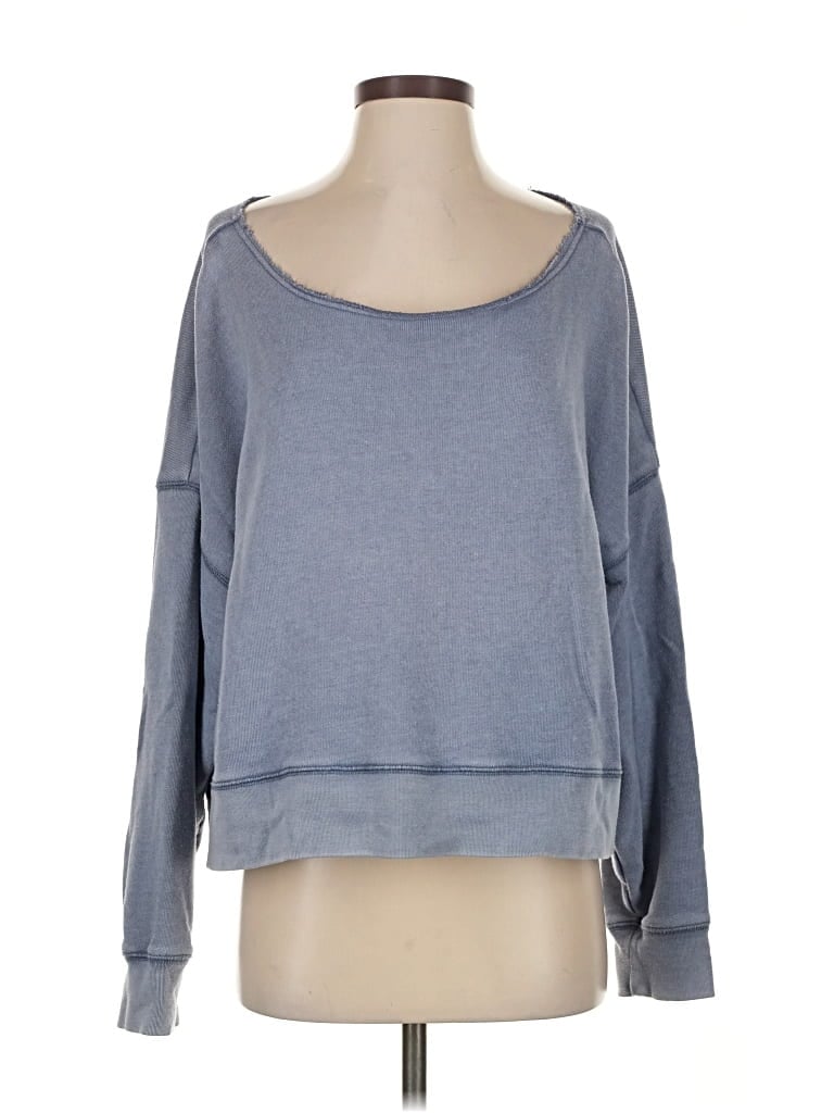 Pre-owned Aerie Sweatshirt In Blue