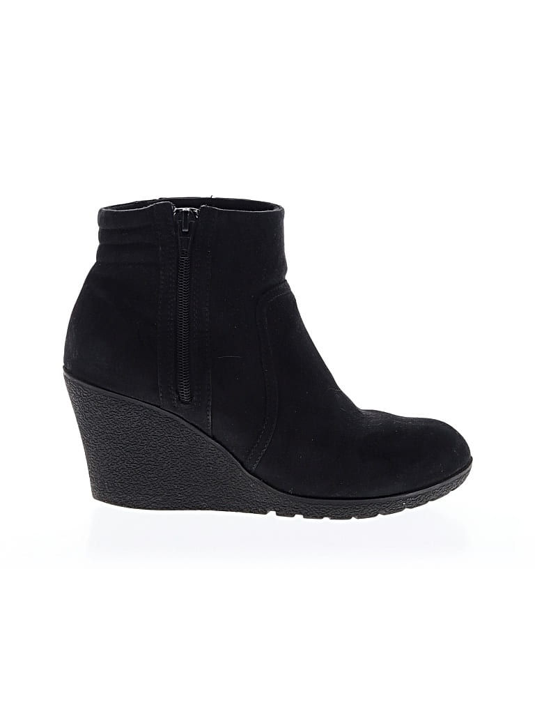 Pre-owned Merona Ankle Boots In Black