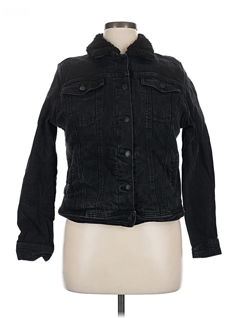 Pre-owned Universal Thread Denim Jacket In Black