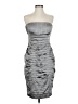 Calvin Klein Metallic Silver Cocktail Dress Size XXS - photo 1