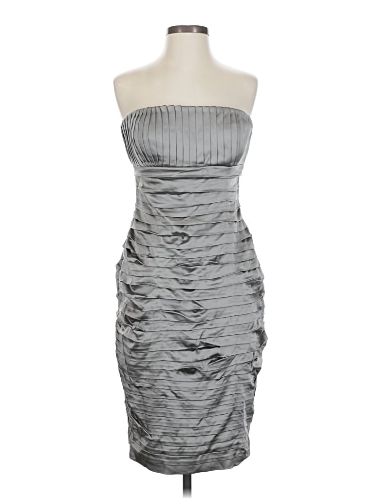 Pre-owned Calvin Klein Cocktail Dress In Silver