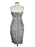 Calvin Klein Metallic Silver Cocktail Dress Size XXS - photo 2