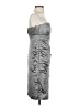 Calvin Klein Metallic Silver Cocktail Dress Size XXS - photo 4