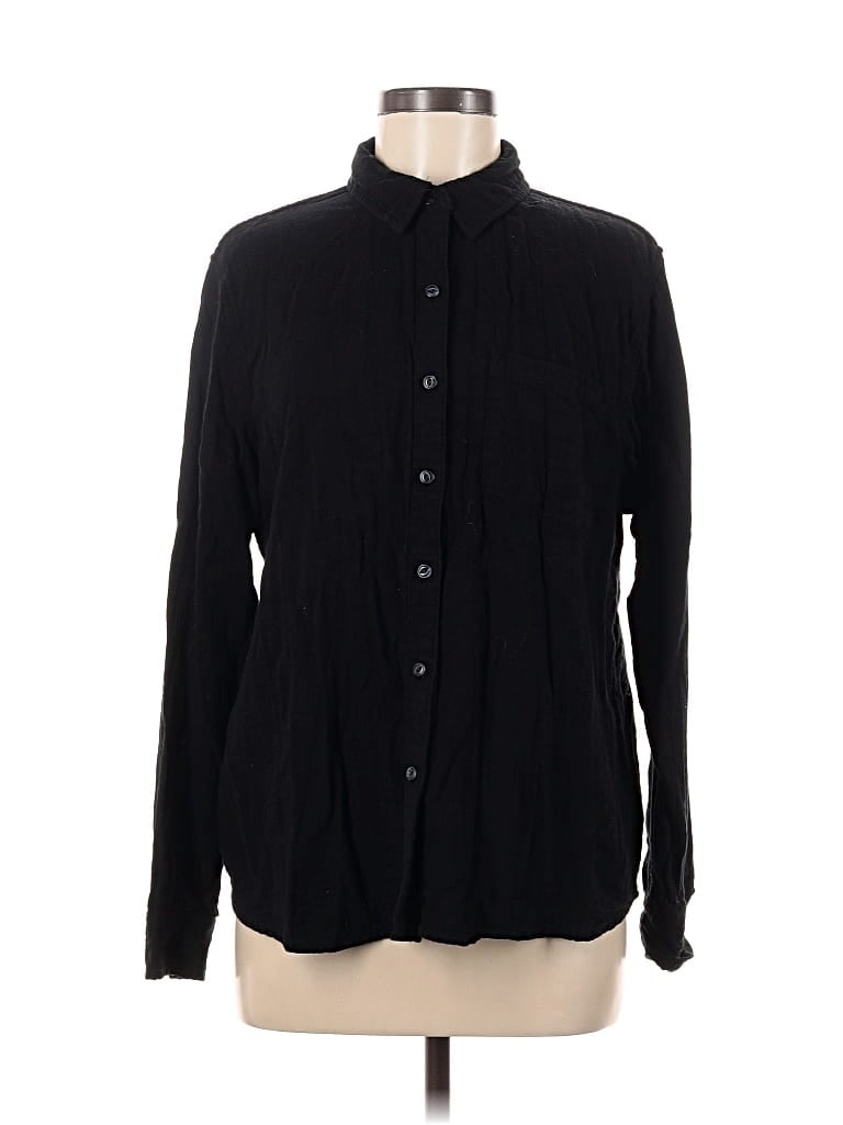 UNIVERSAL THREAD Pre-owned Long Sleeve Button Down Shirt In Black