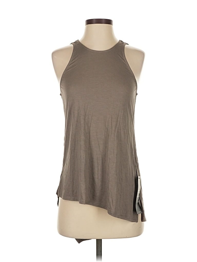 Bcbgmaxazria Tank Top Brown Halter Neckline Tops