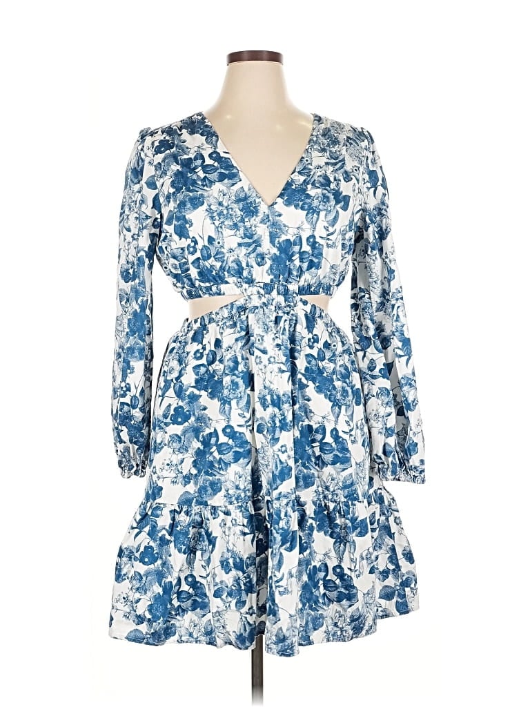 Pre-owned The Drop Casual Dress In Blue