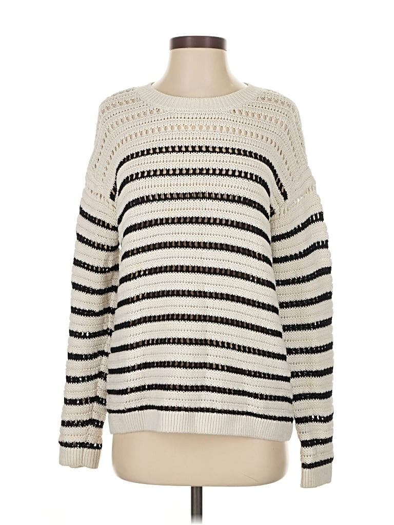 Pre-owned H&m L.o.g.g. Pullover Sweater In White