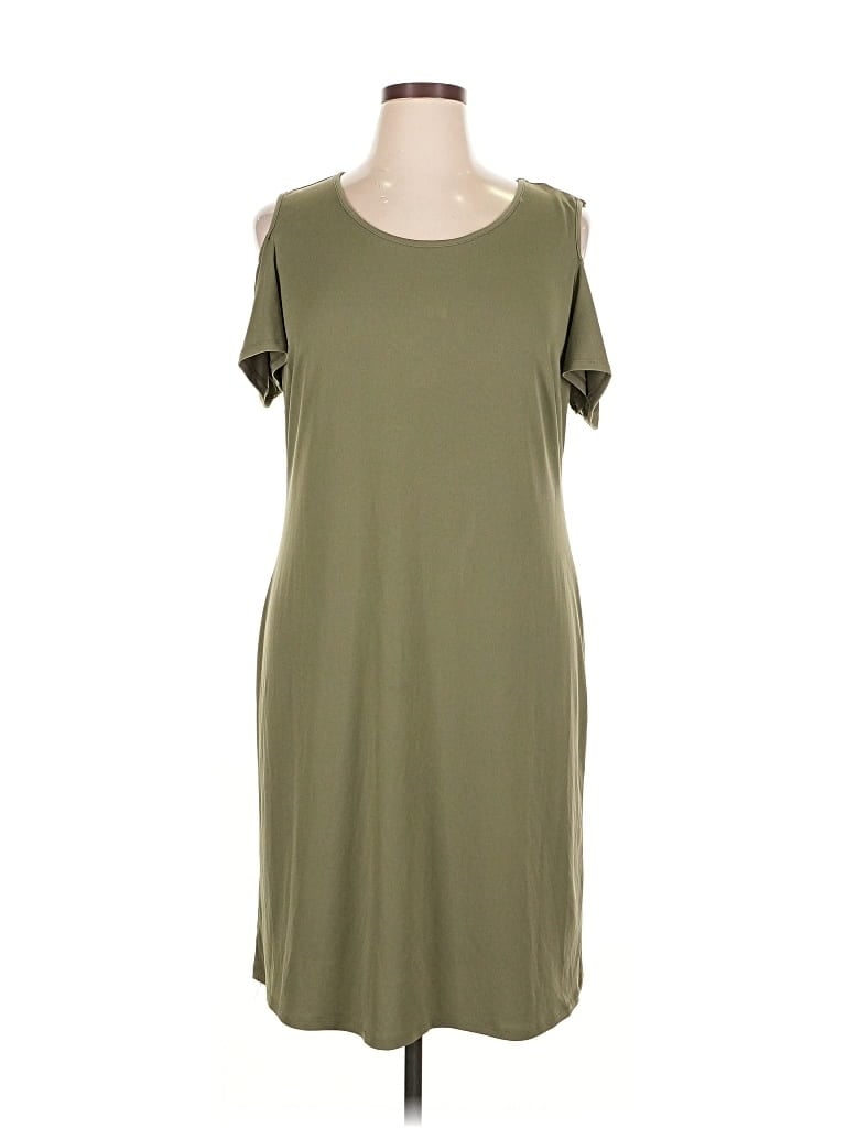 Pre-owned Jm Collection Casual Dress In Green