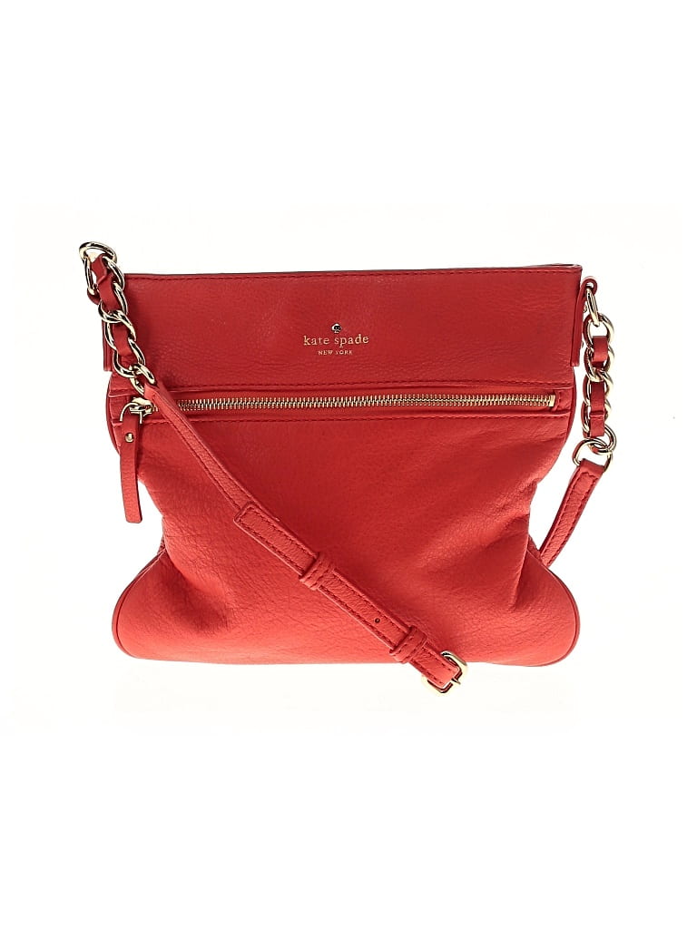 Pre-owned Kate Spade New York Leather Crossbody Bag In Red