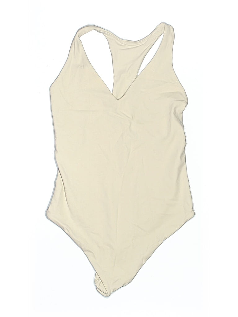 Pre-owned Athleta Bodysuit In White
