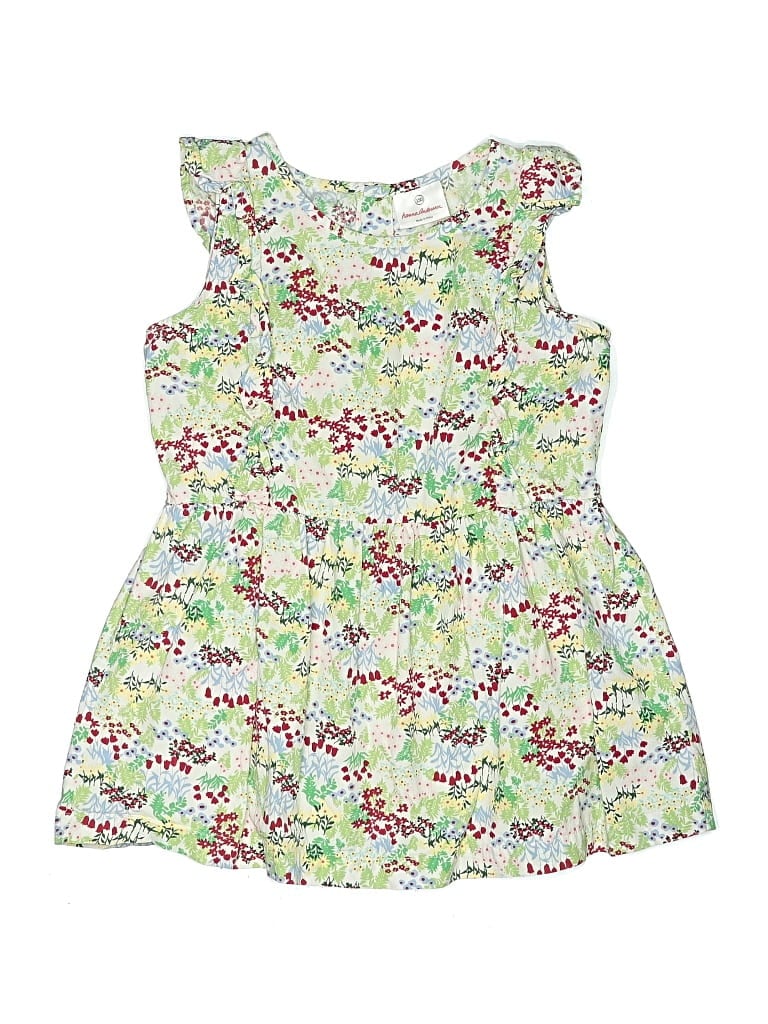 Pre-owned Hanna Andersson Kids' Sleeveless Blouse In Green