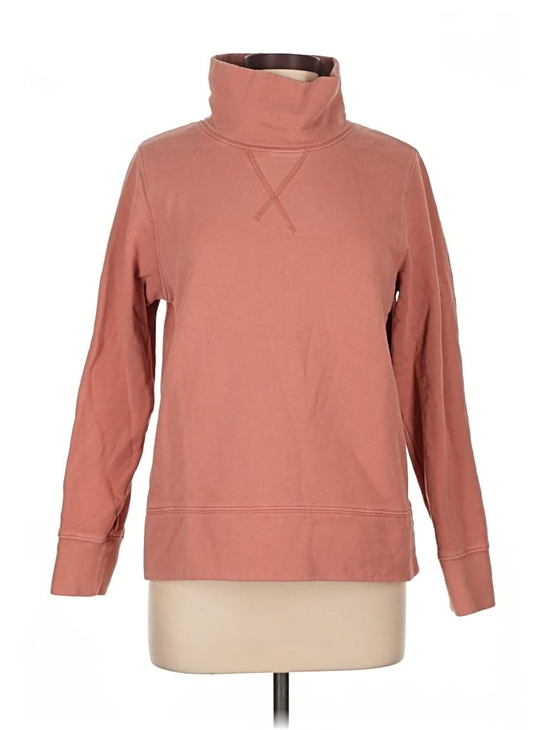 Pre-owned Mile(s) By Madewell Turtleneck Sweater In Orange