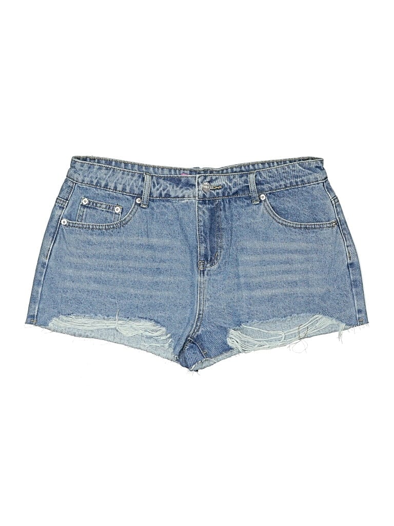 Edikted Denim Shorts In Blue