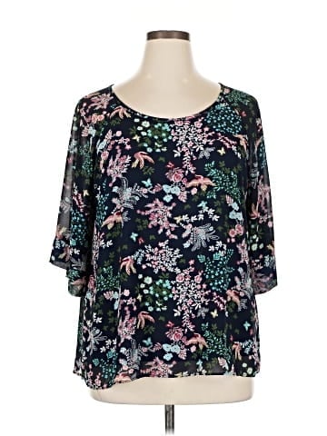 Cameo 3/4 Sleeve Blouse (view 1)