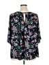 Cameo 100% Polyester Black 3/4 Sleeve Blouse Size 1X - photo 2