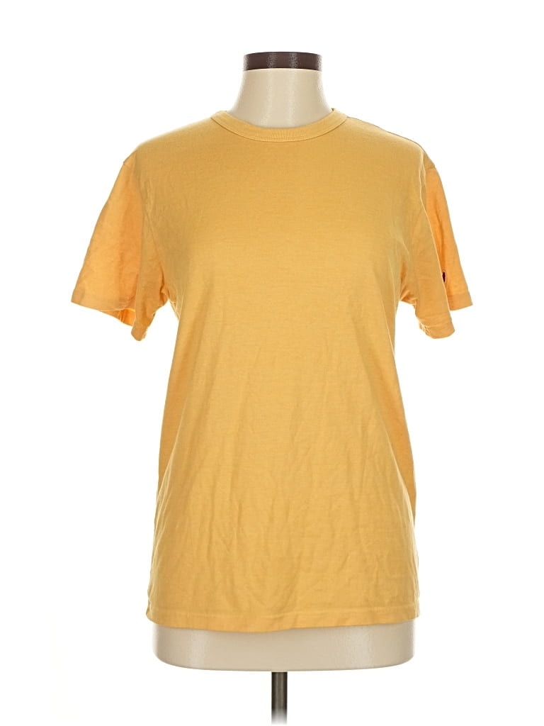 Pre-owned League Short Sleeve T-shirt In Yellow
