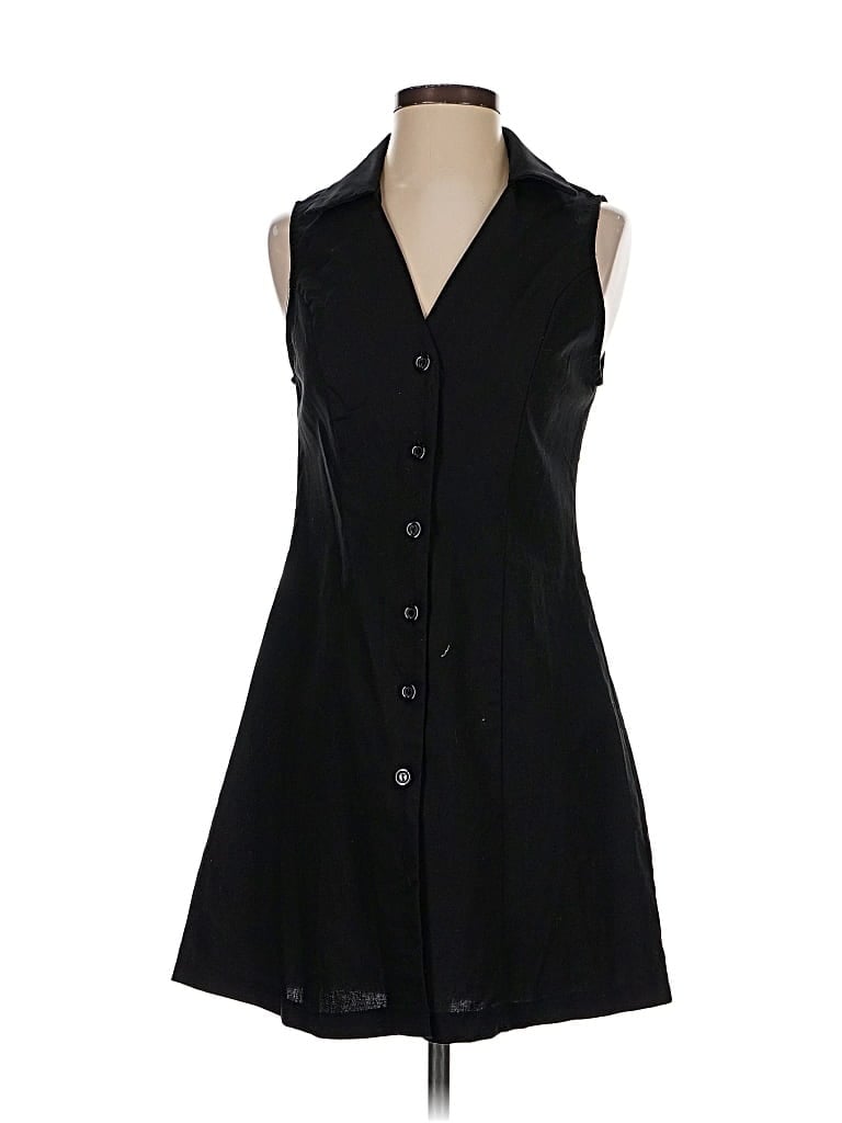 Pre-owned Monteau Casual Dress In Black
