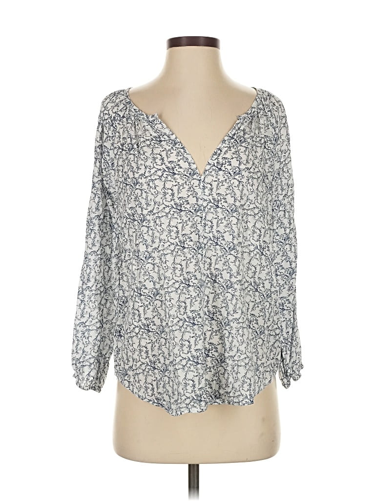 ROLLER RABBIT Pre-owned 3/4 Sleeve Blouse In Silver