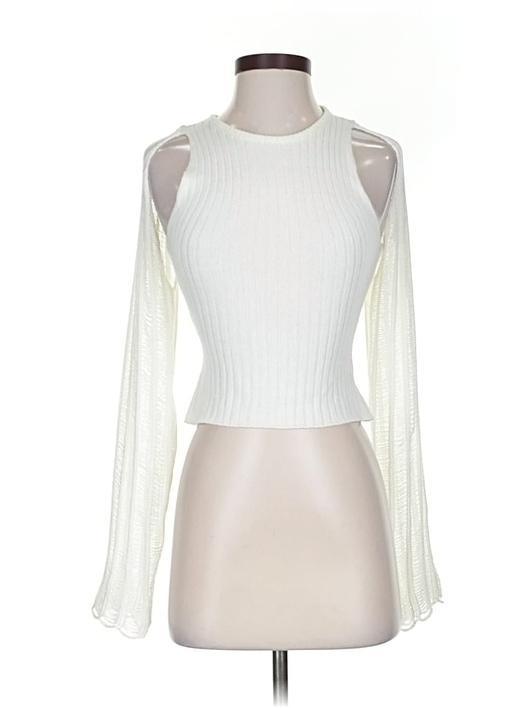 Pre-owned Tiger Mist Cardigan Sweater In White