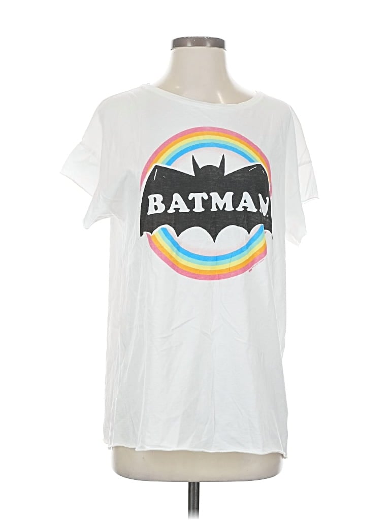 Pre-owned Junk Food Short Sleeve T-shirt In White