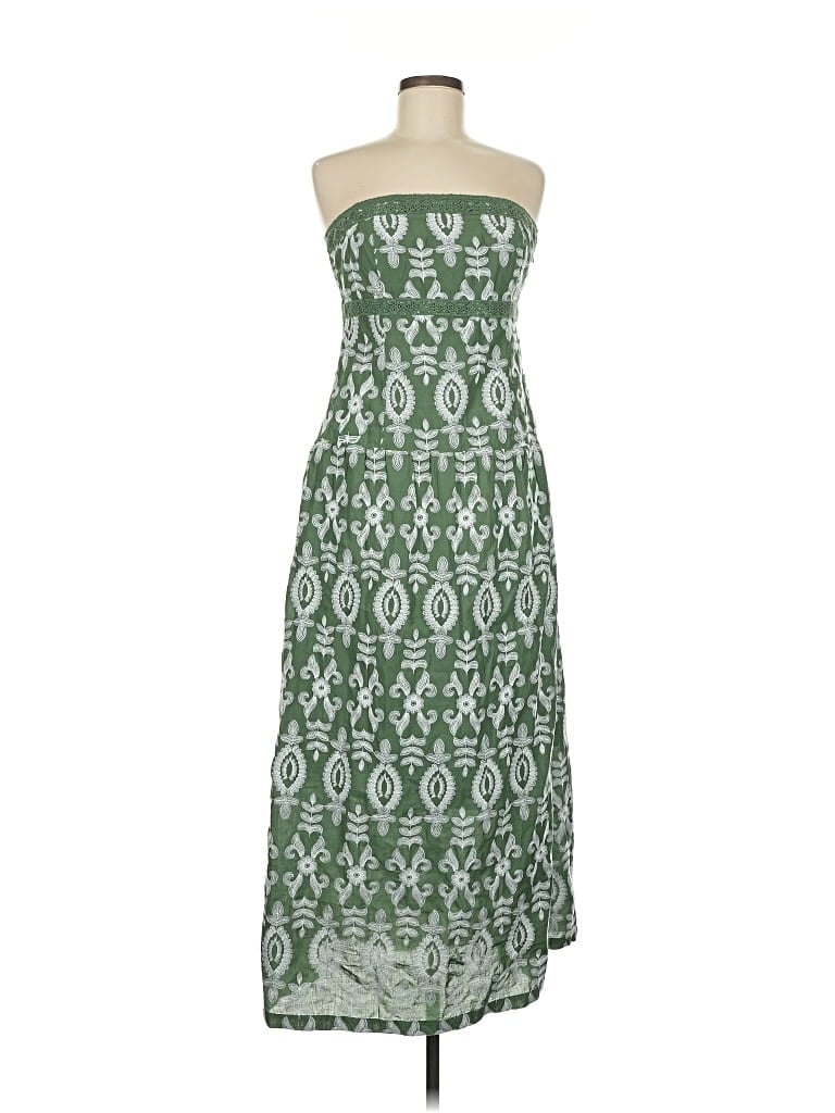 Pre-owned Mng Casual Dress In Green