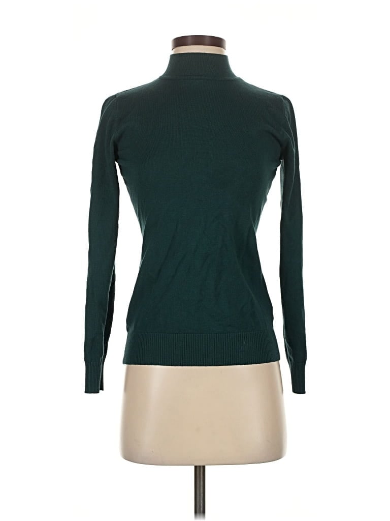 Pre-owned Cielo Turtleneck Sweater In Green