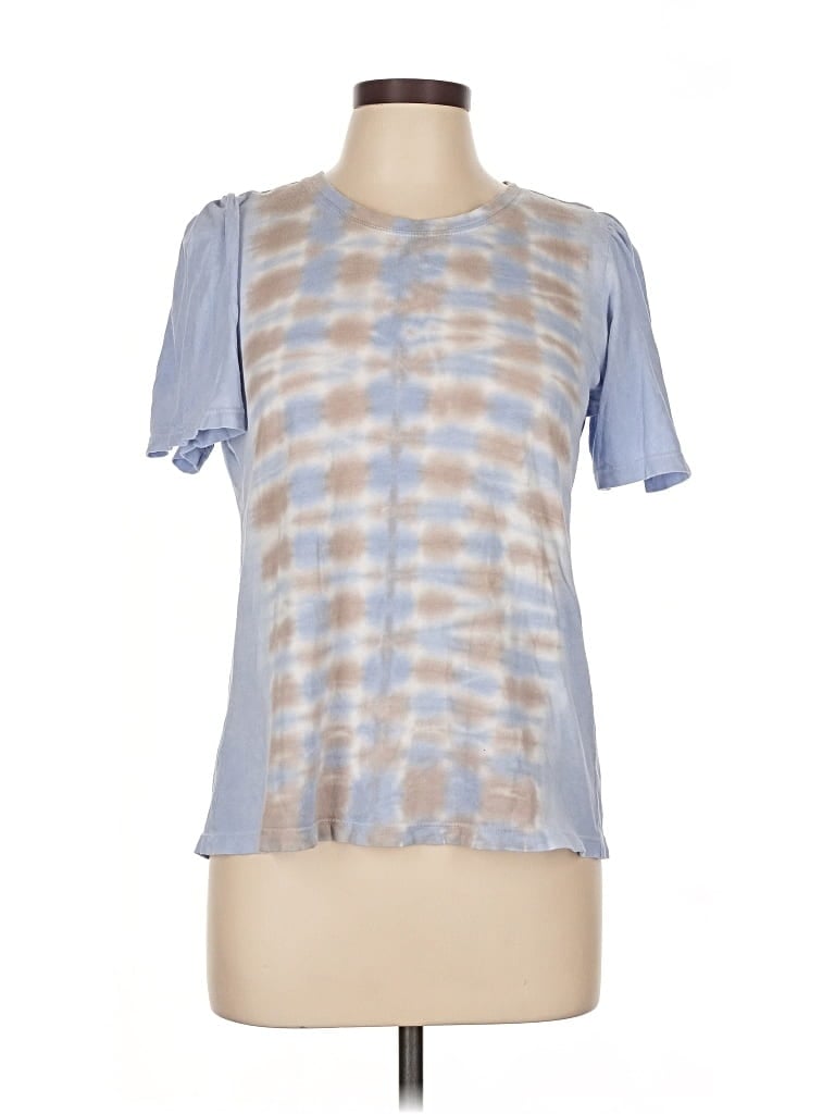 Pre-owned Raquel Allegra Short Sleeve T-shirt In Blue