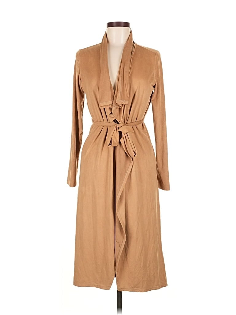 Pre-owned Fashion Nova Trenchcoat In Brown