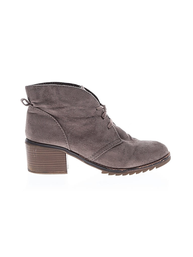 Pre-owned Merona Ankle Boots In Brown