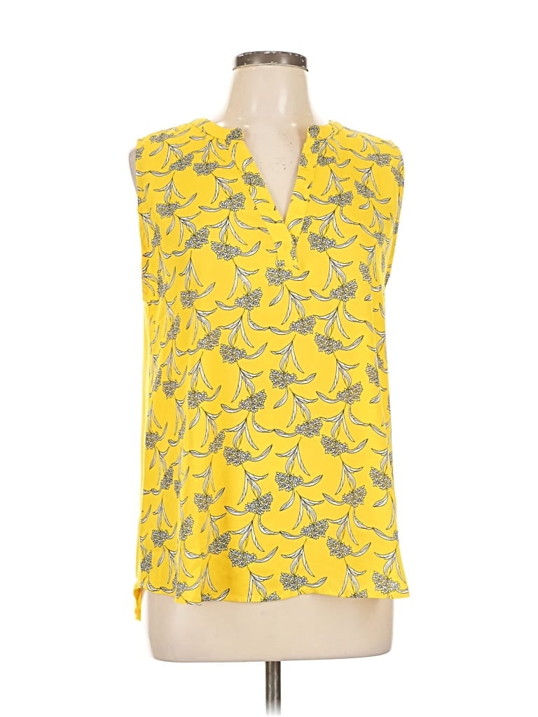 Pre-owned Papermoon Sleeveless T-shirt In Yellow