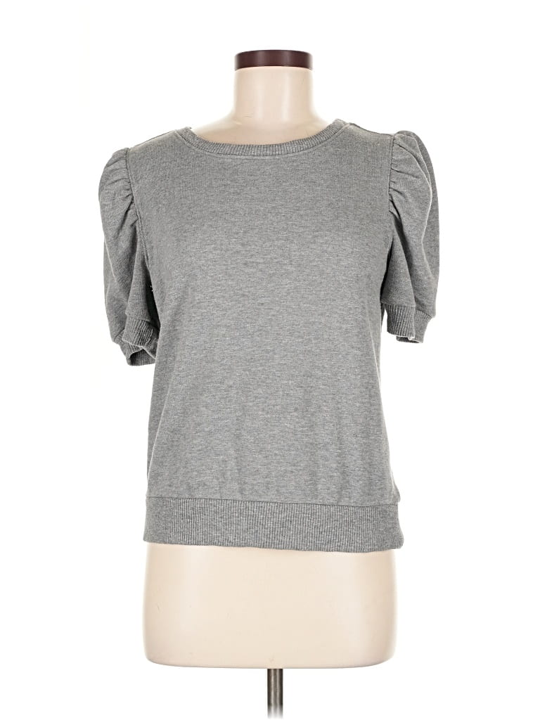 Pre-owned Ann Taylor Loft Sweatshirt In Gray