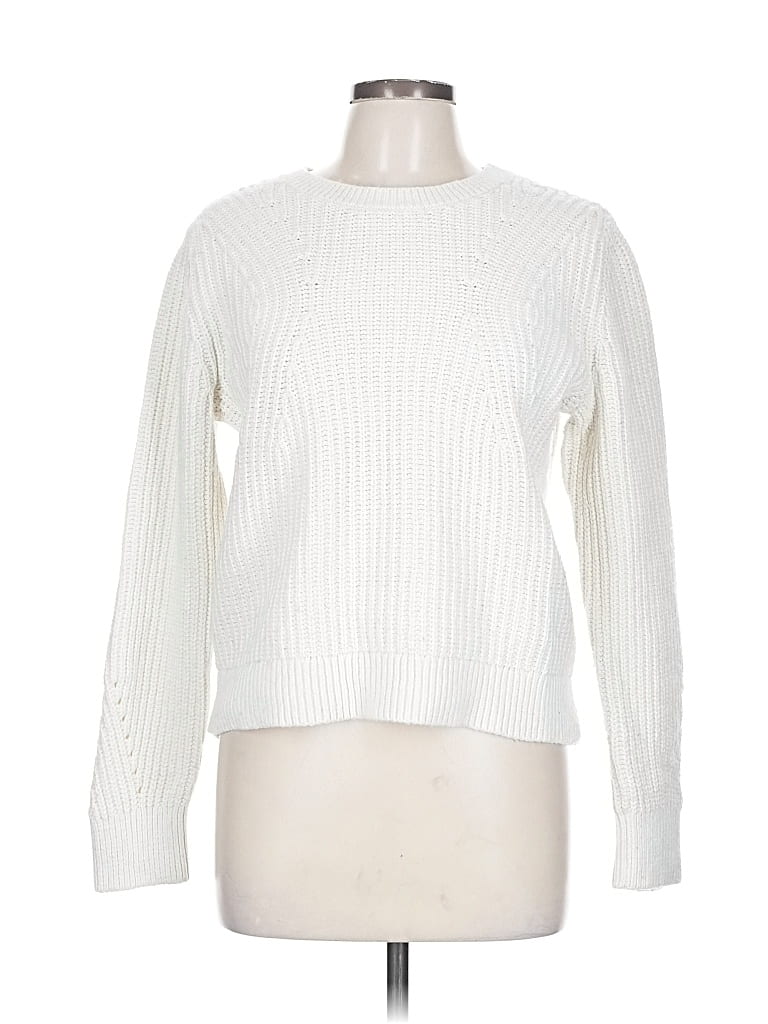 Pre-owned Banana Republic Pullover Sweater In White