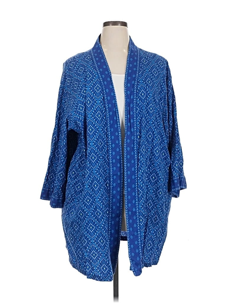 Pre-owned Knox Rose Kimono In Blue