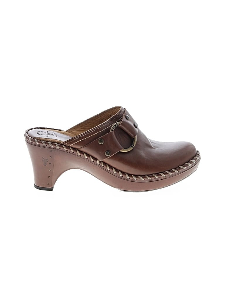 Pre-owned Frye Mule/clog In Brown