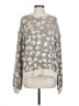 Splendid Animal Print Gray Pullover Sweater Size S - photo 1