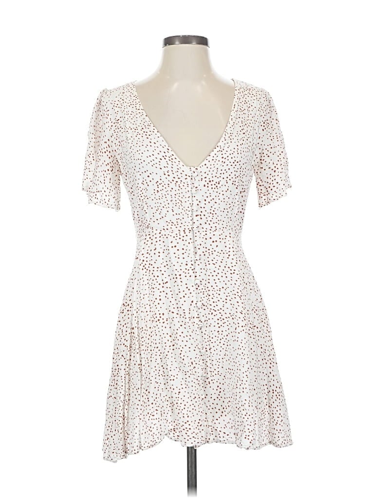 Pre-owned Charlie Holiday Casual Dress In White