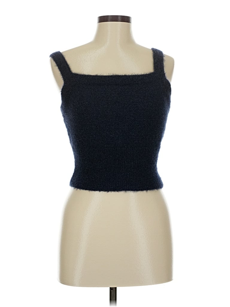 Pre-owned House Of Harlow 1960 Sleeveless Top Blue Strapless Neckline Tops