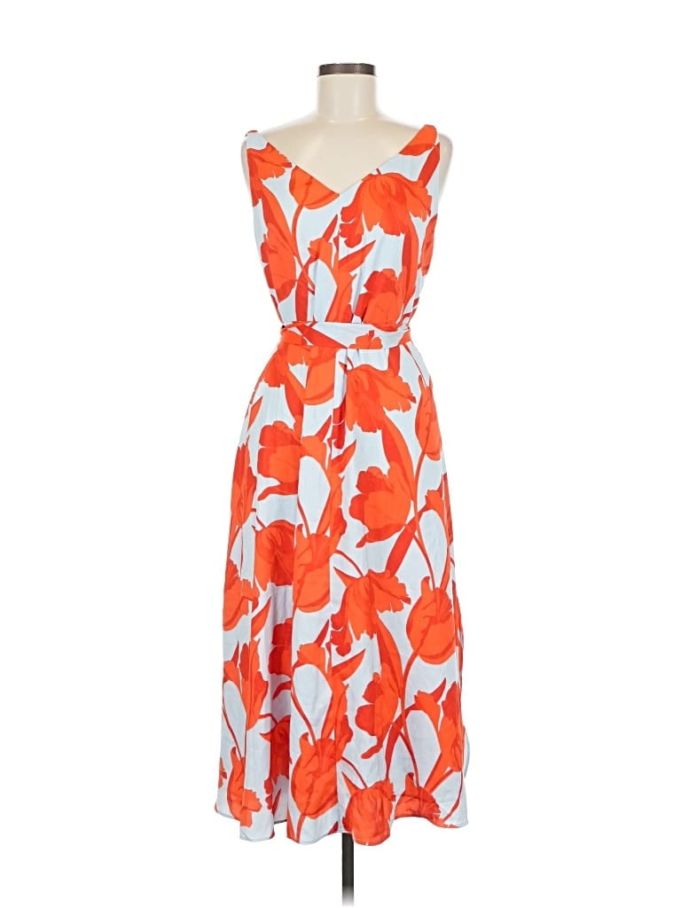 Pre-owned Ann Taylor Cocktail Dress In Orange