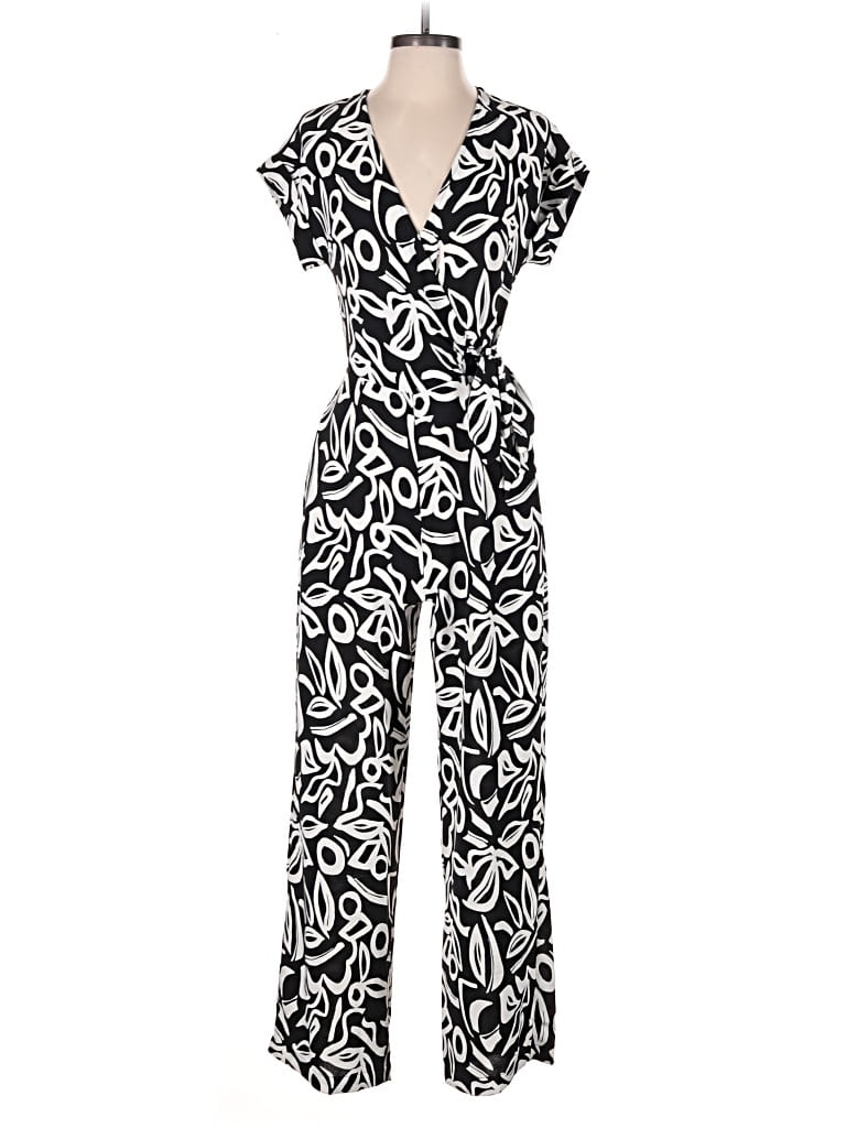 Pre-owned Monteau Jumpsuit In Black