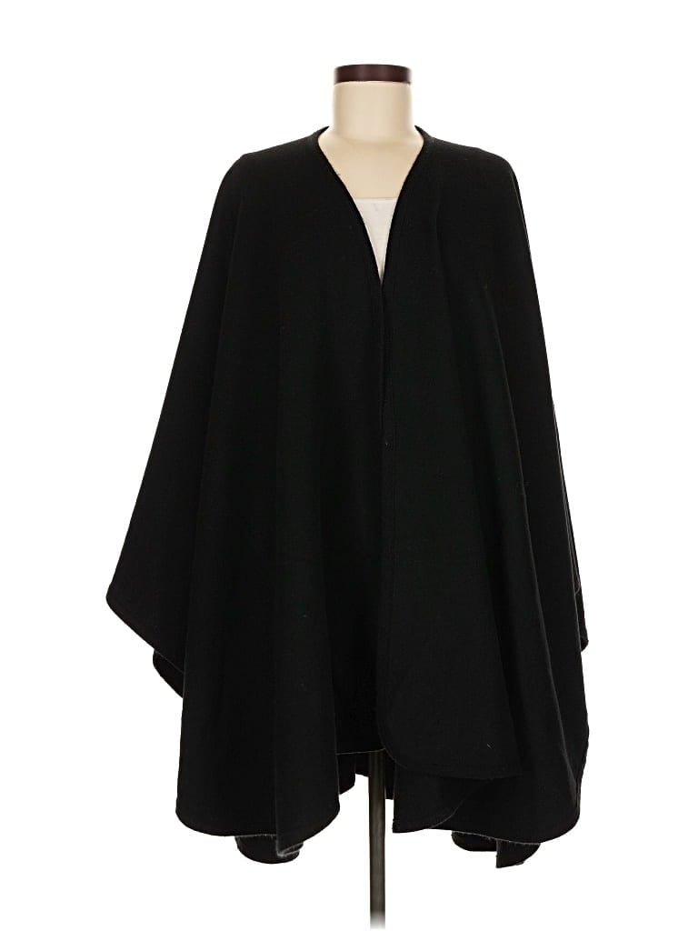 Pre-owned Unbranded Poncho In Black